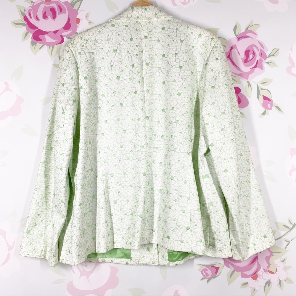 INC International Concepts Green Floral Embroidered Blazer Jacket 2X - Picture 8 of 11